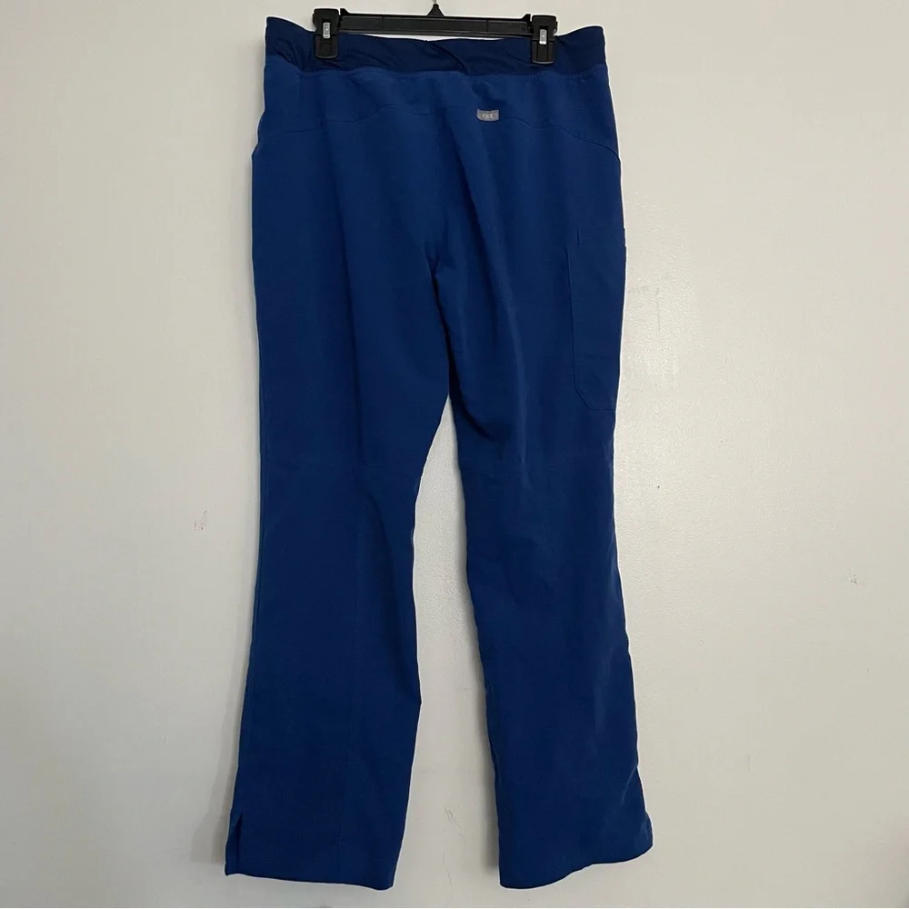 Women’s FIGS Kade Cargo Scrub Pants Electric Blue 2081 Size Large
